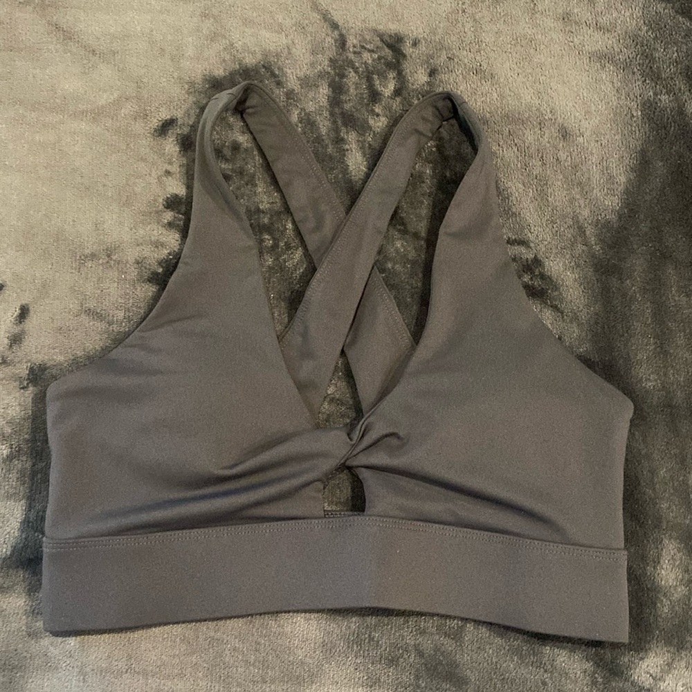 Fabletics gray sportbra M